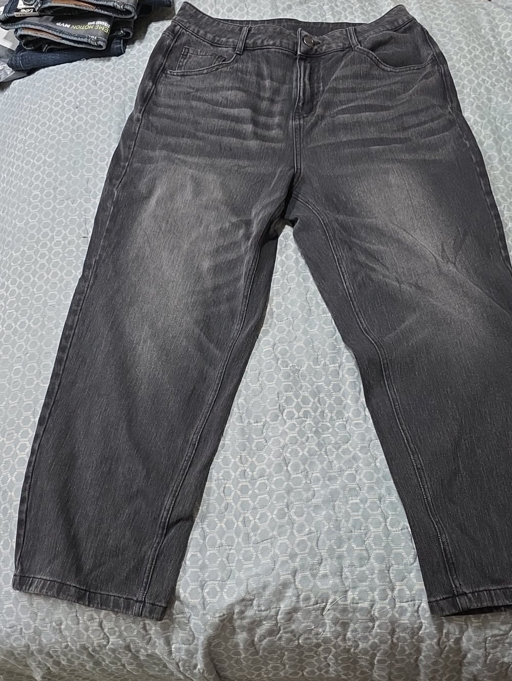 HALARA Women's Straight Leg Black Washed Pants